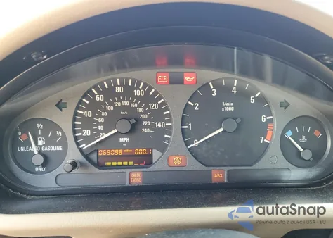 1997 BMW Z3 1.9 from USA, damaged, VIN 4USCH7326VLE02670